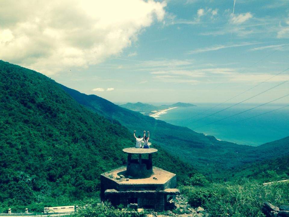 Evie on the Hải Vân Pass, Vietnam, 2016